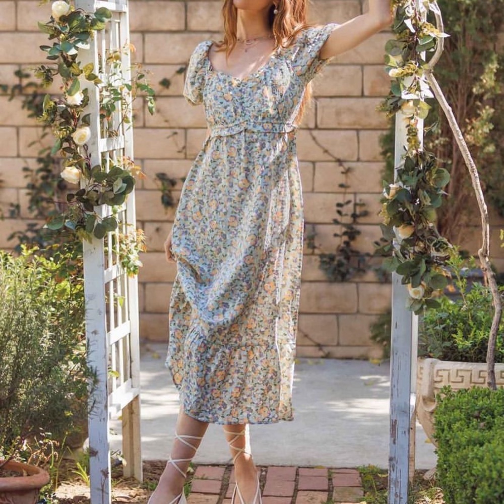 Floral Blu Pepper Dress